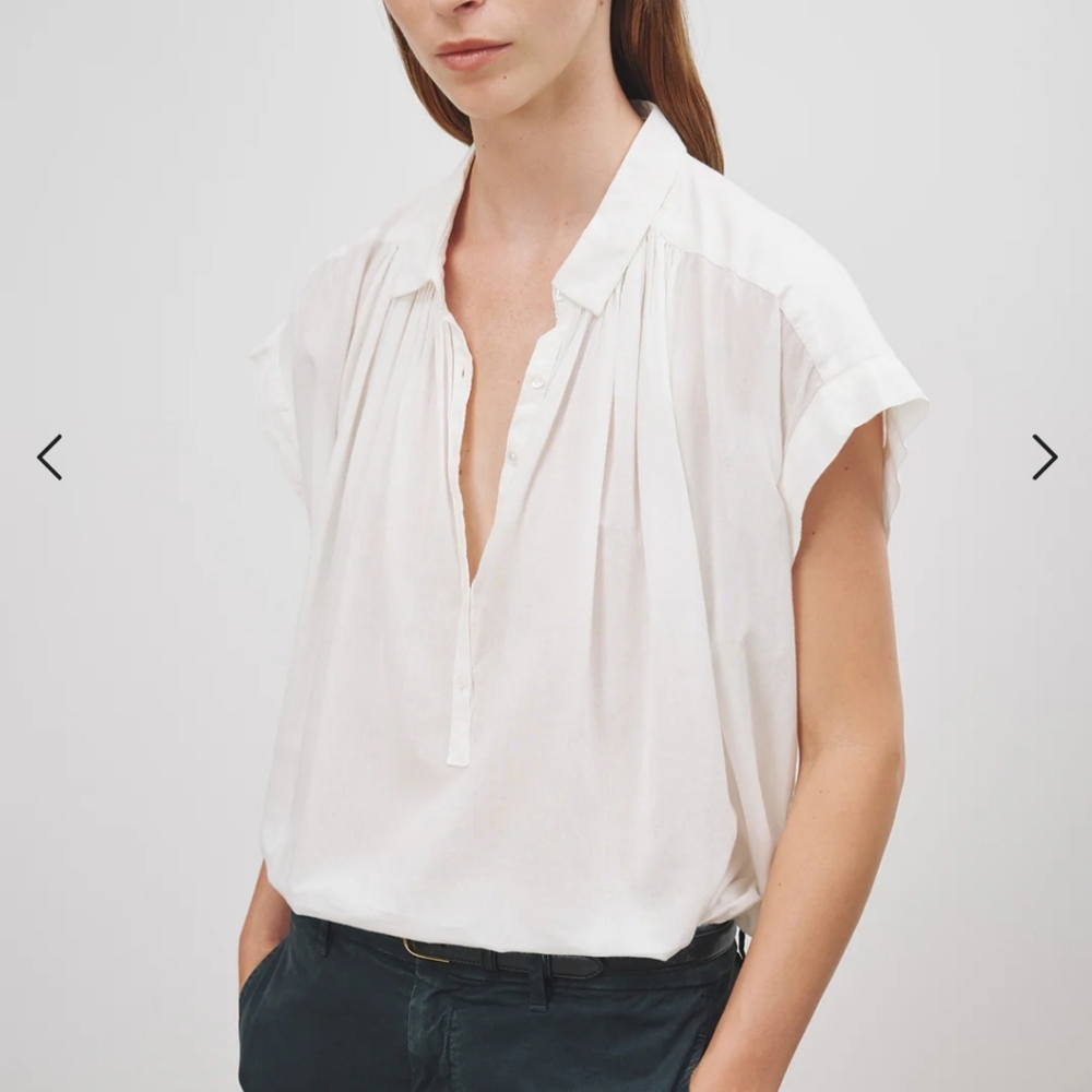 Nili lotan normandy blouse, sz L, NWOT